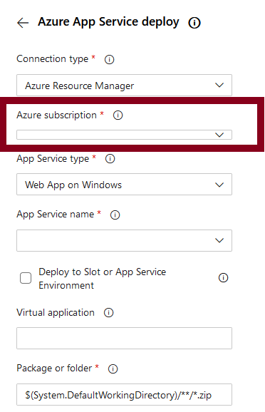 Azure App Service Deploy Task Full